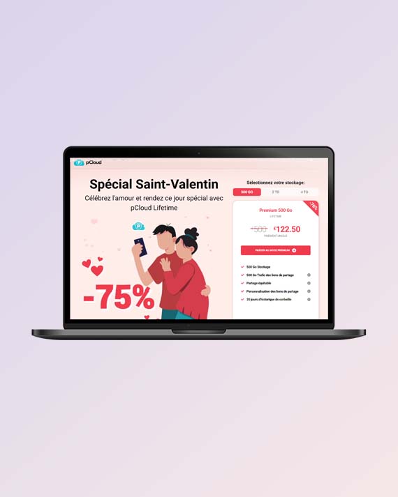 pcloud offre saint valentin