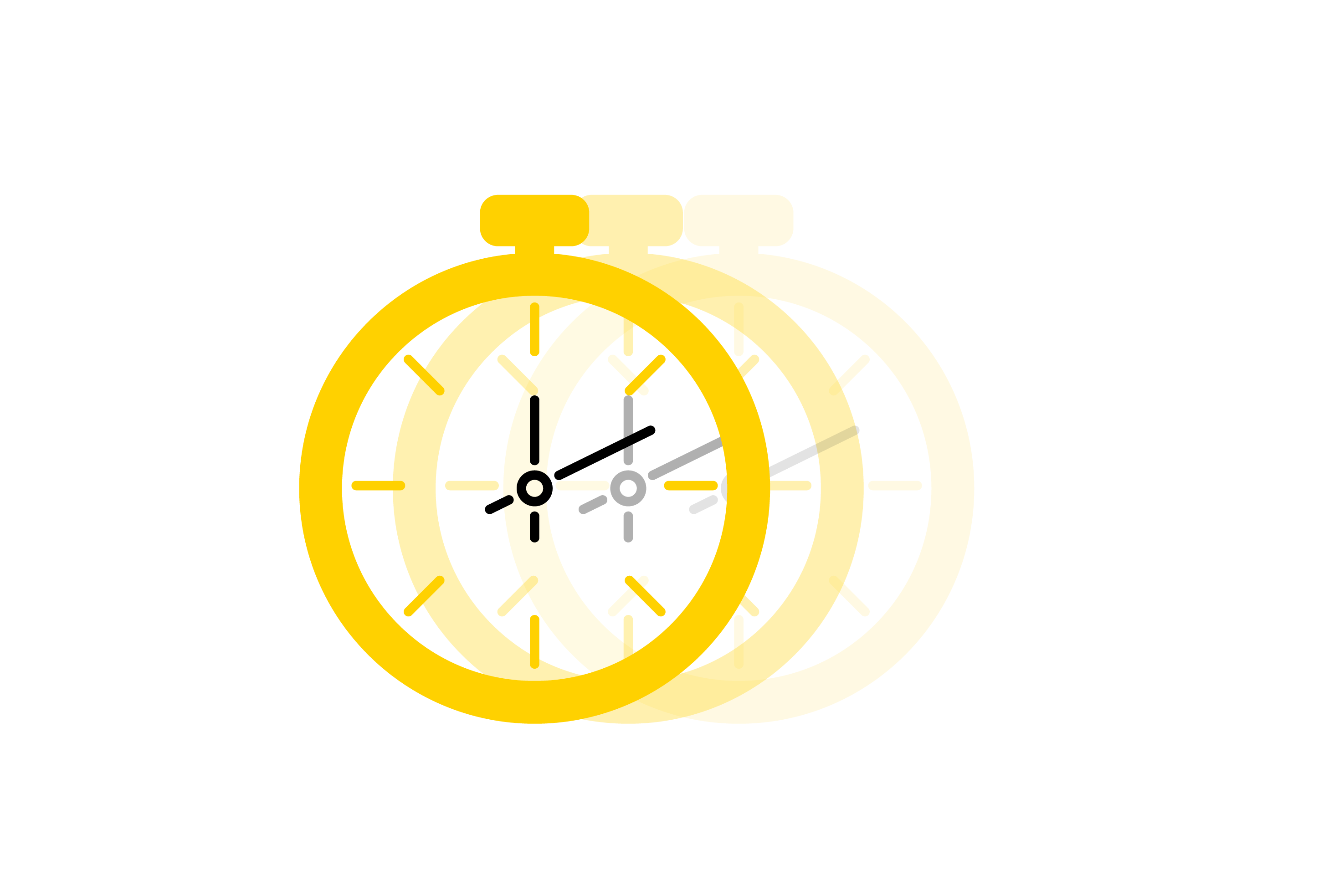 horloge jaune