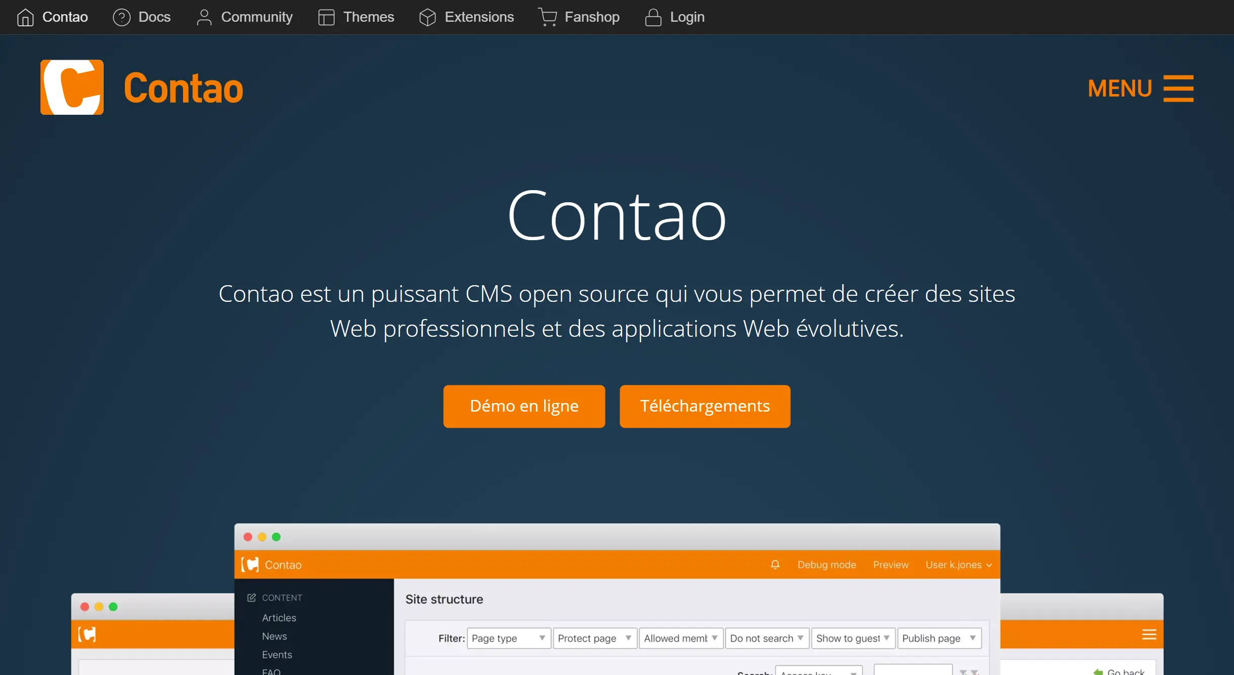 Créer son site internet avec le CMS Contao.
