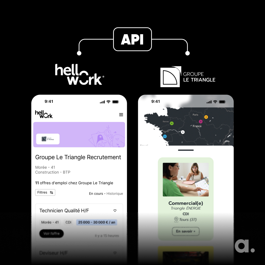 L'API RH implémentée entre HelloWork et le site Le Triangle