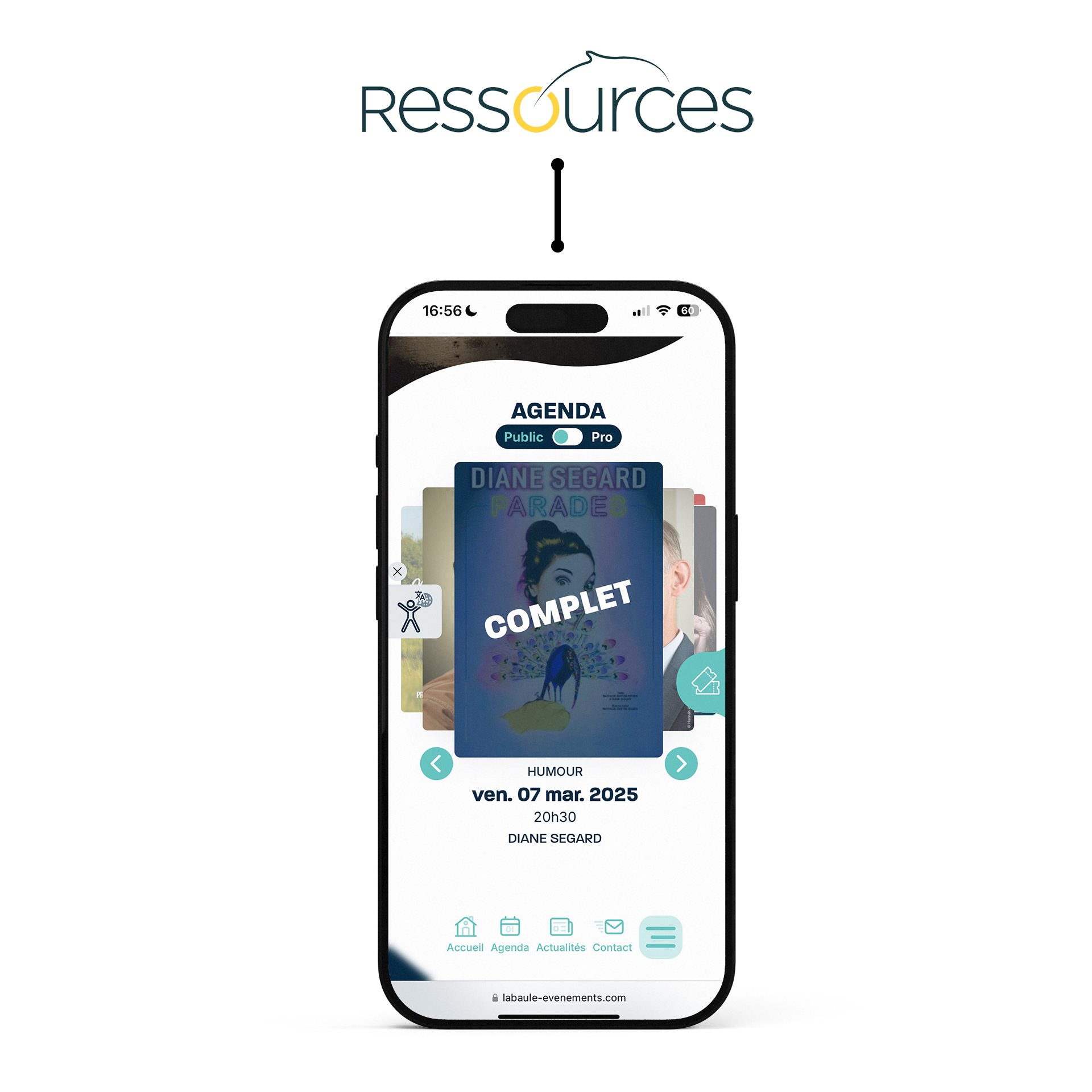 API entre le site La Baule Événements et une solution de gestion de billetterie, Ressources SI