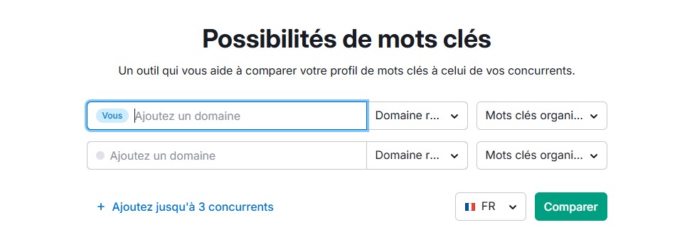 Benchmark de la concurrence pour le SEO