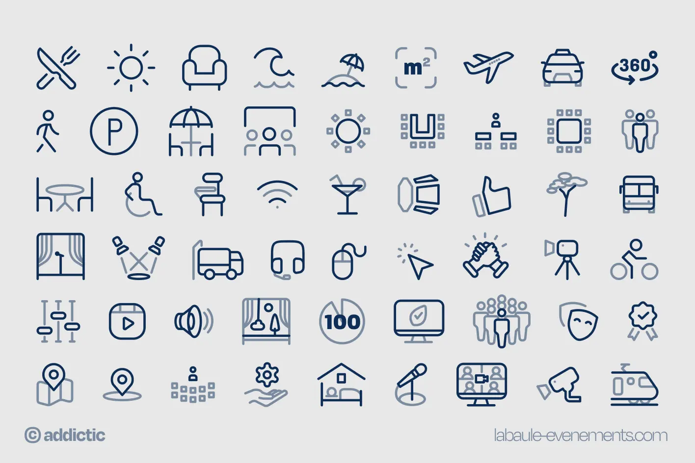 Iconographie pour La Baule Événements by addictic
