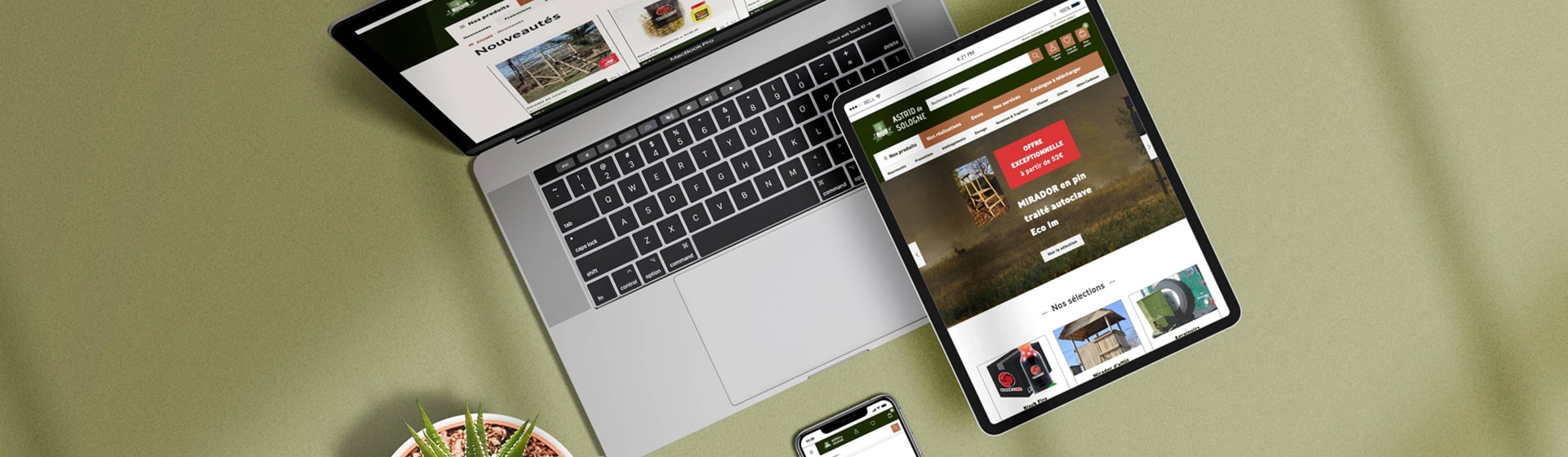 Refonte d'un site e-commerce chasse