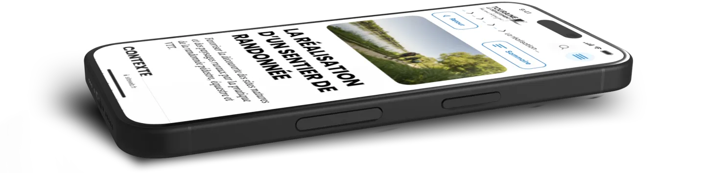 Site web version mobile de la Touraine Département