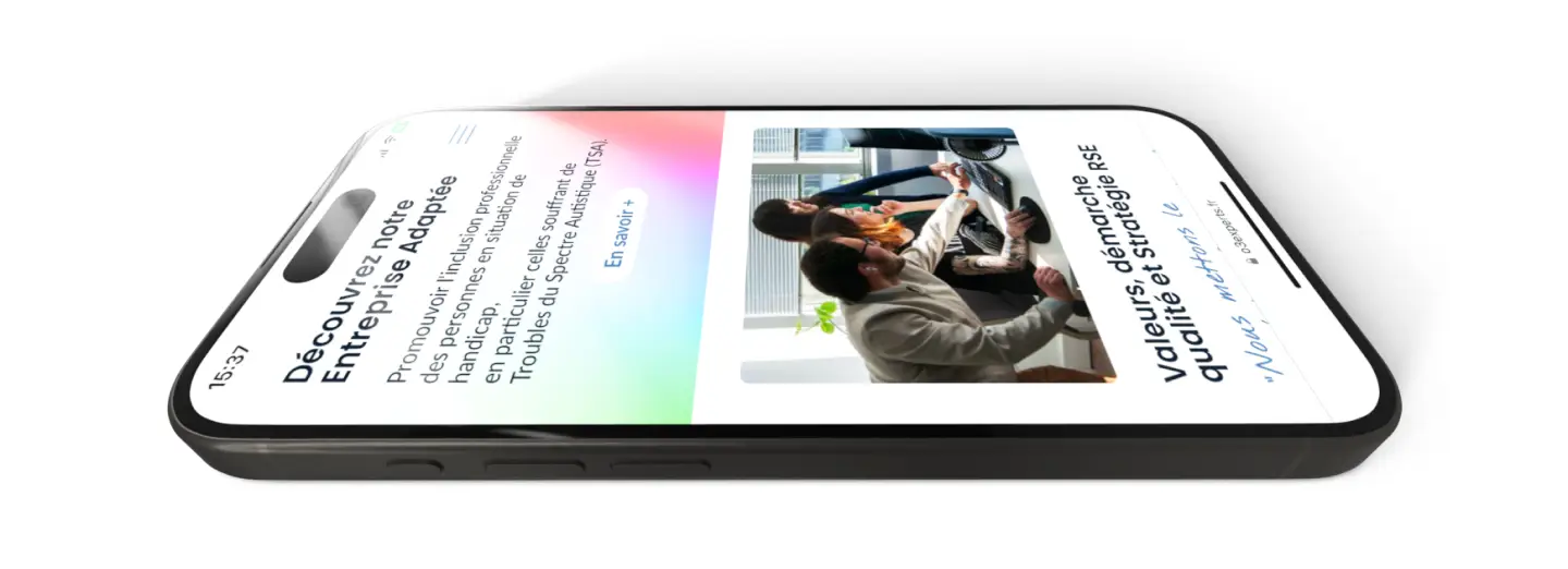 Le site de O3 Experts, un site web responsive